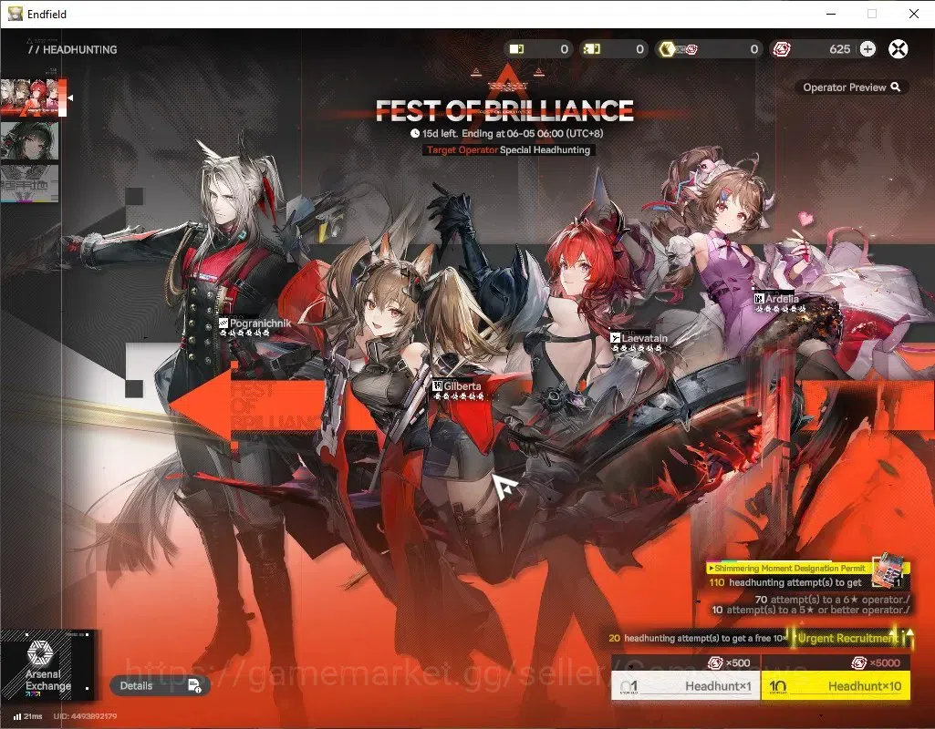 Arknights: Endfield Accounts ASIA|Lv47|6SSR(3Limited)+15(*6WEP)|ZhuangFangyi,(R image 18