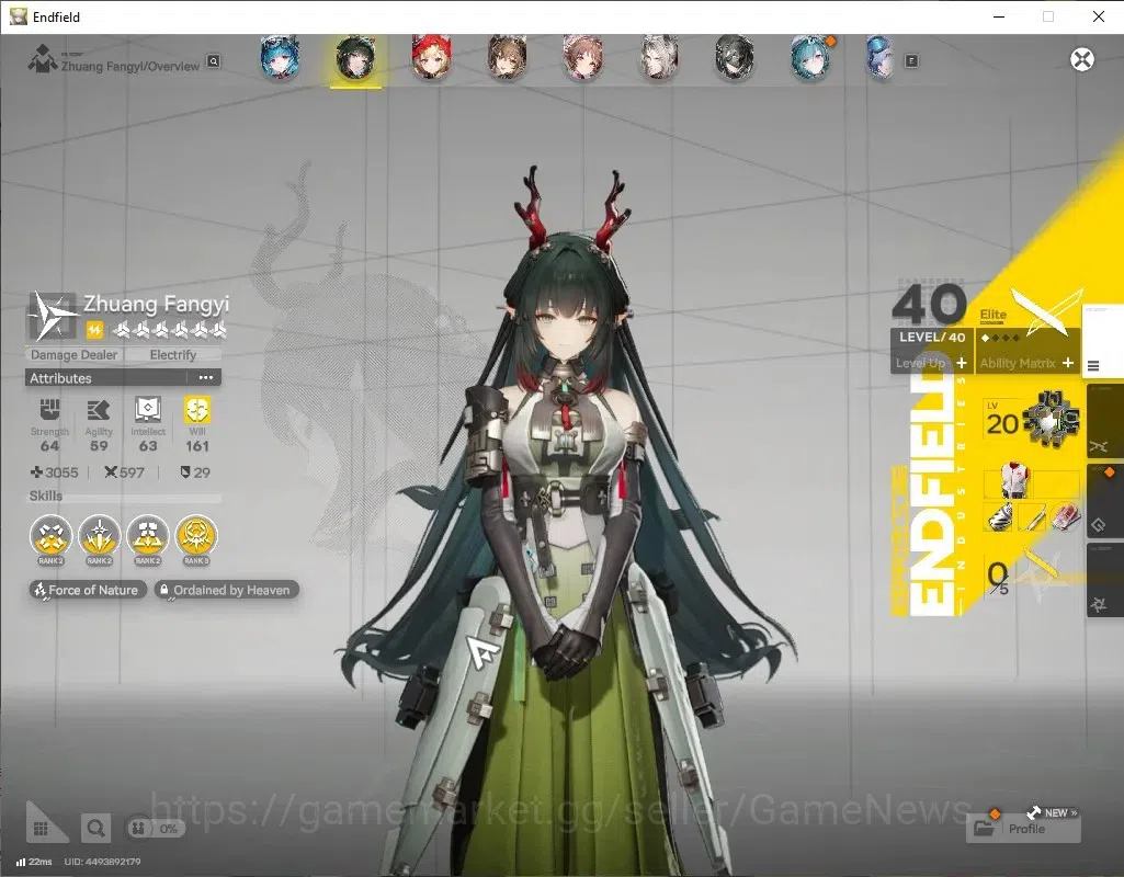 Arknights: Endfield Accounts ASIA|Lv47|6SSR(3Limited)+15(*6WEP)|ZhuangFangyi,(R image 3