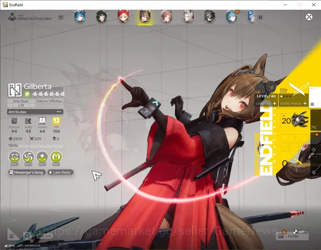 Arknights: Endfield Accounts ASIA|Lv47|6SSR(3Limited)+15(*6WEP)|ZhuangFangyi,(R image 6