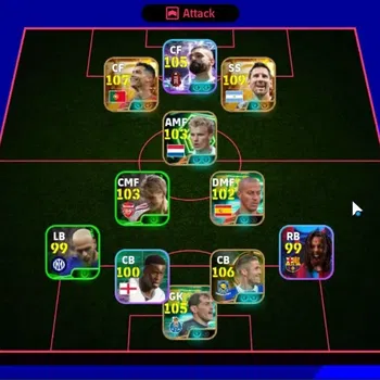 eFootball Accounts Legends & Iconic Players Android| 2 Big Time Living Legend Messi and Ronaldo,Show Time Muhammad