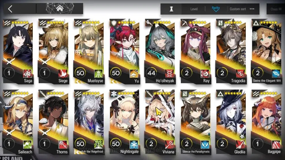 Arknights Accounts Lv 66|215 Op+17 Outfits|7 Limited|Wis'adel P1,Virt image 6