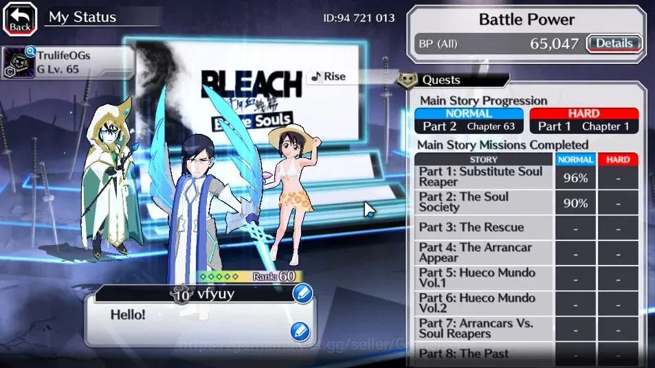 Bleach: Brave Souls Accounts [GLOBAL]20K Orbs+Fresh All Story|Uryu 7th,Momo 22S image 4