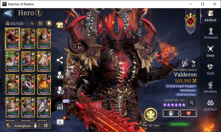 Watcher of Realms Accounts End-Game GLOBAL 60x|14M Power|15 Lord[ValderonA4,Praetus,Iovar,Etc]|117 Legend[Lady 9