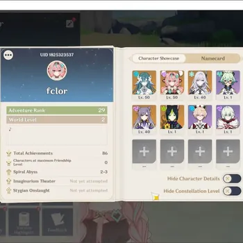 Genshin Impact Accounts Starter ASIA|Starter AR 29|3 Limited |Skirk,Veressa,Vodya|+2*5 Char |2 Weapon WGS|TakeMail(GI1988Z)
