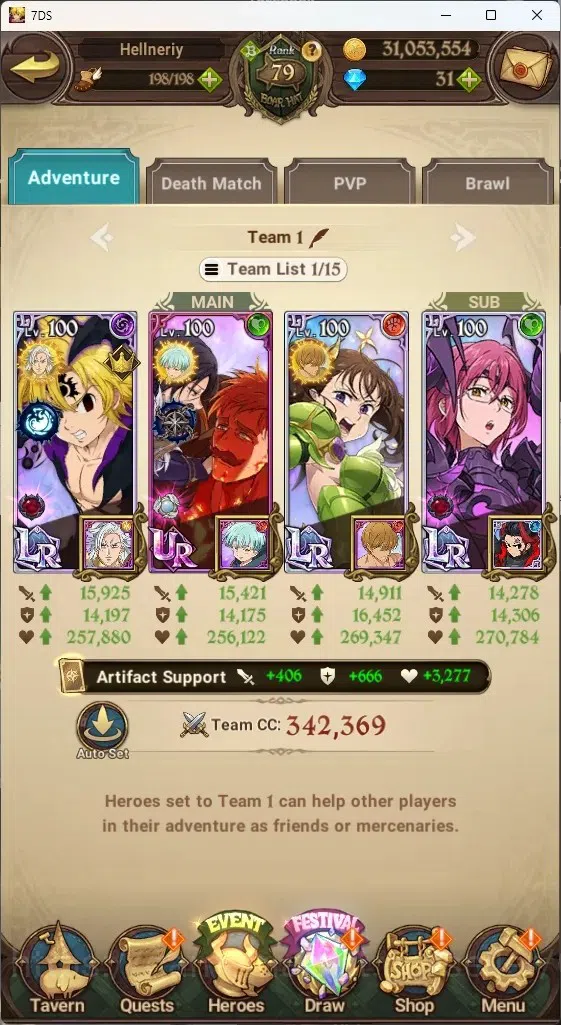 The Seven Deadly Sins: Grand Cross Accounts ASIA|5,2M CC|46 LS,31 Dm|8 LR+11 UR+Collab ReZERO| image 12