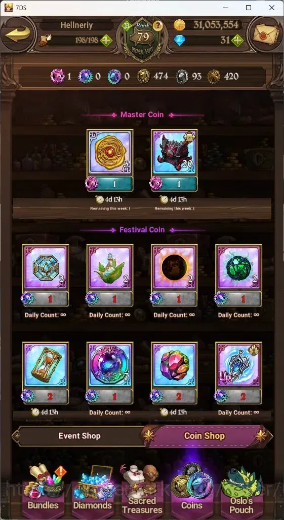 The Seven Deadly Sins: Grand Cross Accounts ASIA|5,2M CC|46 LS,31 Dm|8 LR+11 UR+Collab ReZERO| image 17