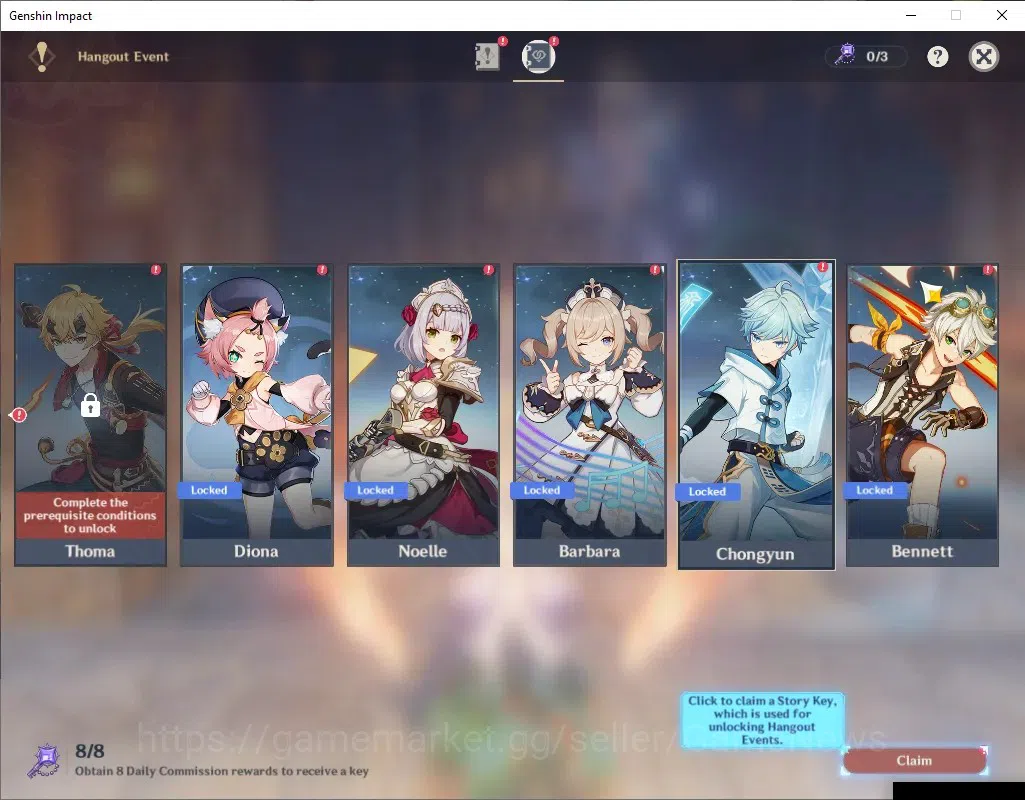 Genshin Impact Accounts ASIA|AR 39|Rate On|1 Limited + 1 (*5 Standard)|Nic image 17