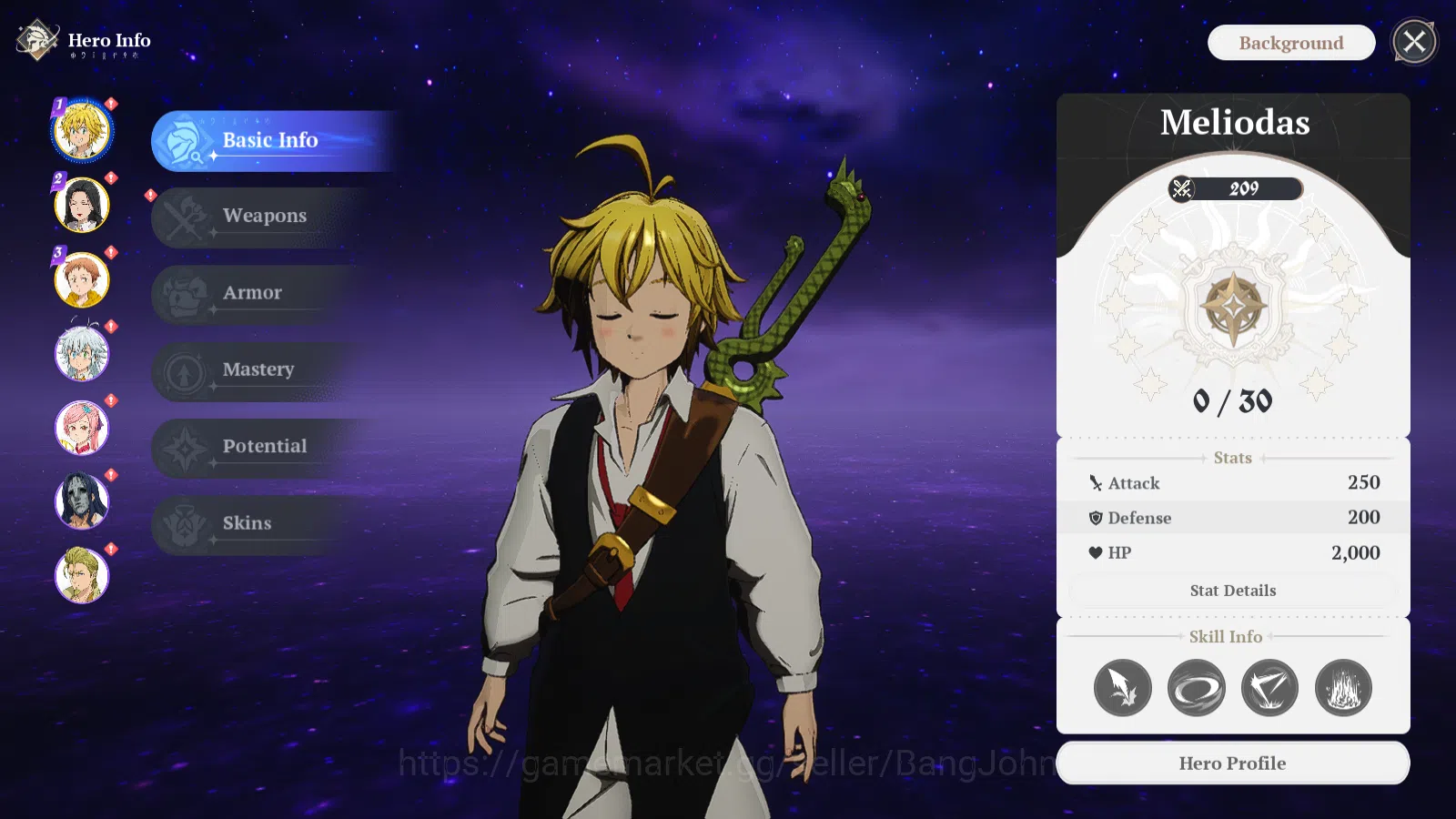 The Seven Deadly Sins: Origin Accounts EUROPE | Fresh Starter Lv 2 | 3SSR |Meliodas,Guila image 10