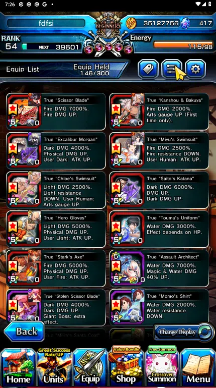 Grand Summoners Accounts GLOBAL | Ascend 19 | Saitama TW, Houka TW, S Miyu  image 9