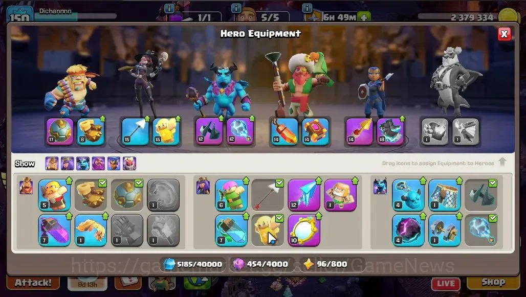 Clash of Clans Accounts LV 150|TH 14-BH 7|HH 8|BK 53,AQ 56,GW 31,MP 48,RC image 16