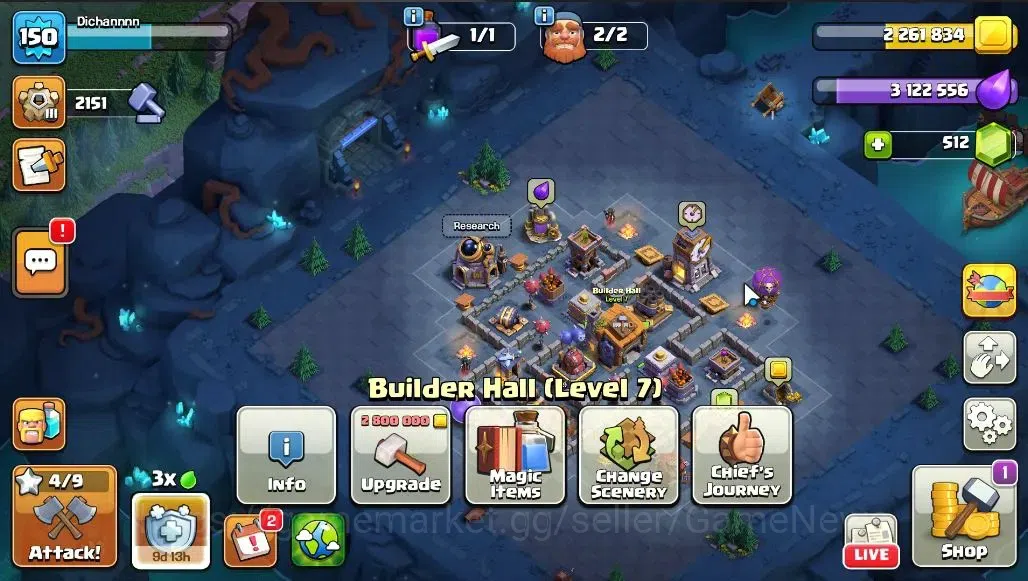 Clash of Clans Accounts LV 150|TH 14-BH 7|HH 8|BK 53,AQ 56,GW 31,MP 48,RC image 18