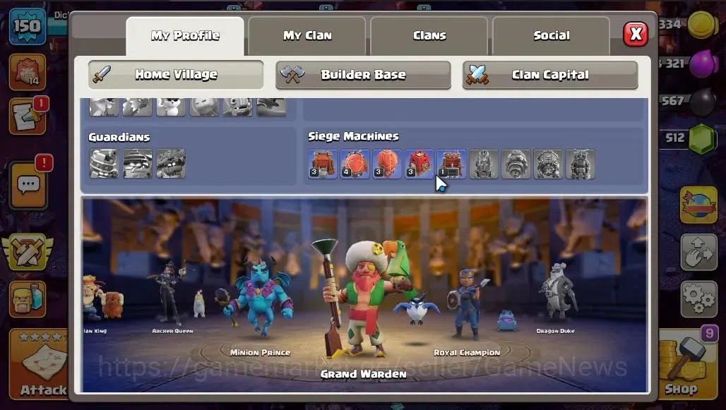 Clash of Clans Accounts LV 150|TH 14-BH 7|HH 8|BK 53,AQ 56,GW 31,MP 48,RC image 4