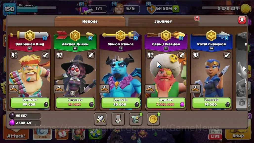 Clash of Clans Accounts LV 150|TH 14-BH 7|HH 8|BK 53,AQ 56,GW 31,MP 48,RC image 8