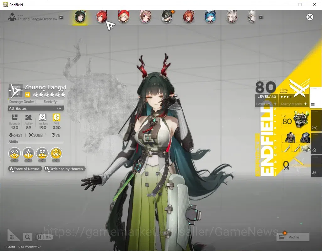 Arknights: Endfield Accounts ASIA|Ready Gacha 12HH Permit|Lv51|7 SSR(3Limit)+10 image 3