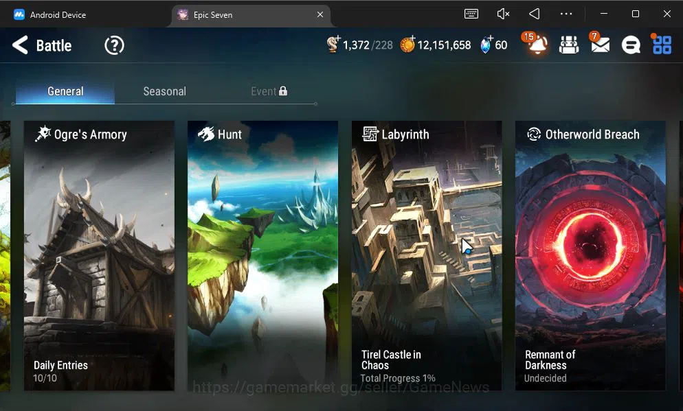Epic Seven Accounts GLOBAL UNVERIF|New Era|6 ML(DK Sharun,Har Setti,Zi image 15