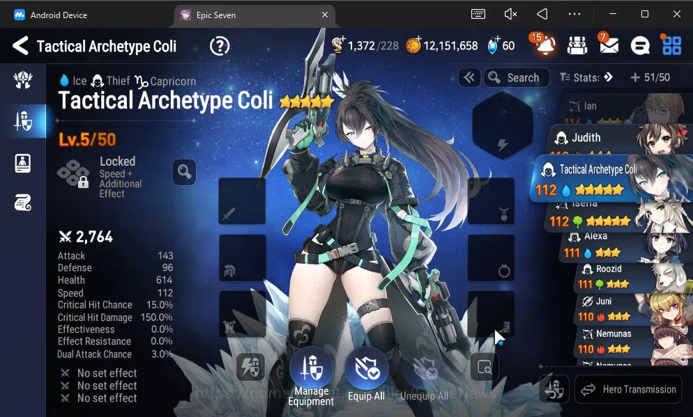 Epic Seven Accounts GLOBAL UNVERIF|New Era|6 ML(DK Sharun,Har Setti,Zi image 2