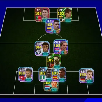 eFootball Accounts High-End Kolektif 3225+  Ronaldo x James Rodriguez x Modric x Gerrard x Van der Sar x Kimmich x