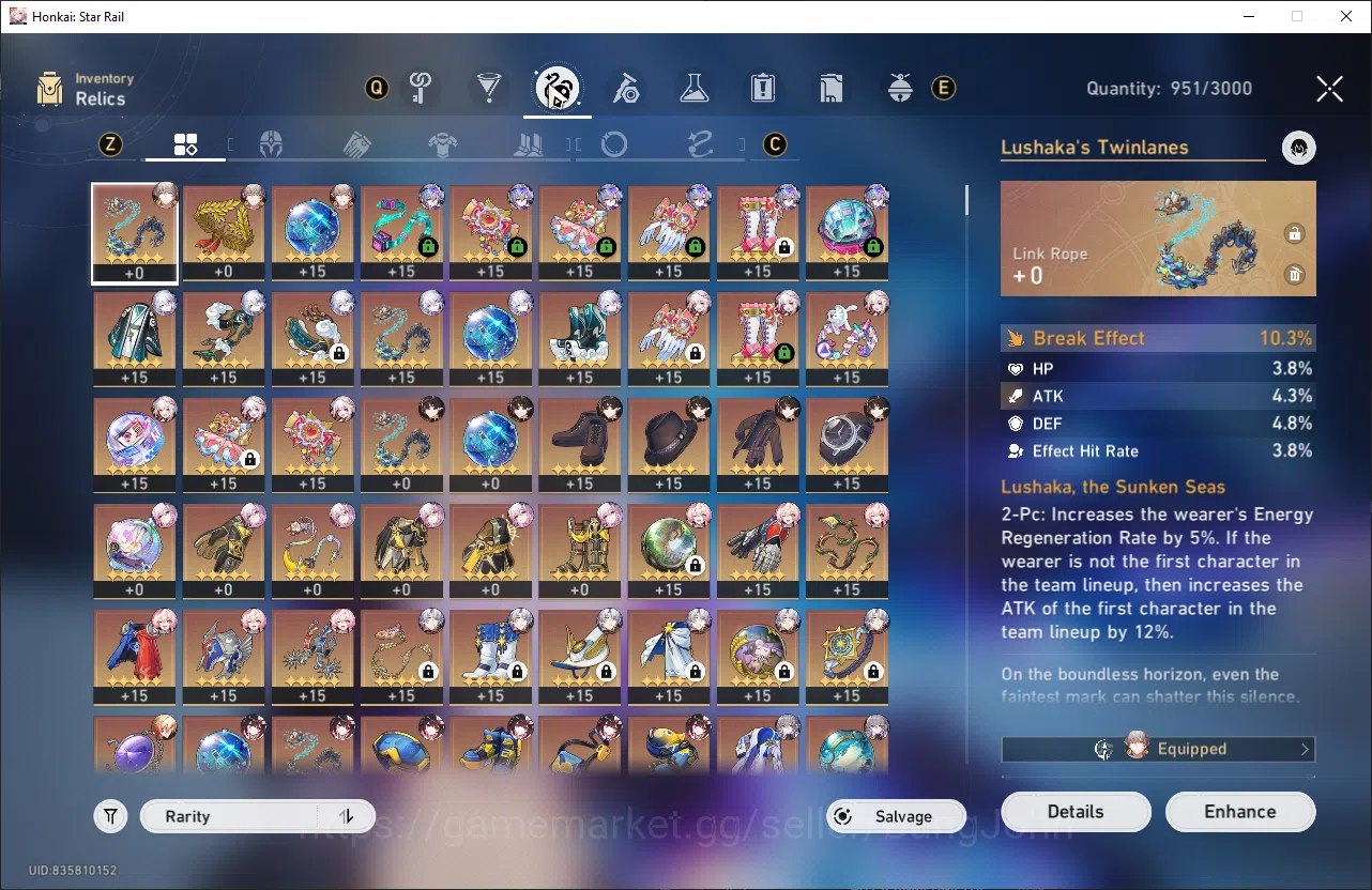 Honkai Star Rail Accounts Asia TL 68 | 15 Limit | Prime Team SW999 + Sign |  image 9