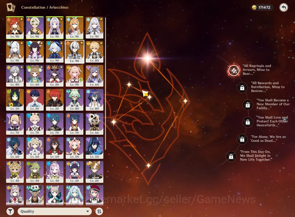 Genshin Impact Accounts ASIA|AR58|9Limited+9(*5Weapon)|PremTeam Skirk,Furi image 3