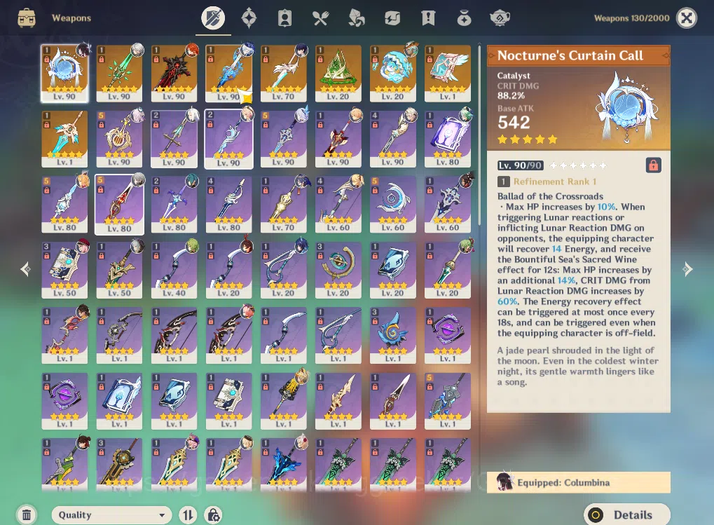 Genshin Impact Accounts ASIA|AR58|9Limited+9(*5Weapon)|PremTeam Skirk,Furi image 25