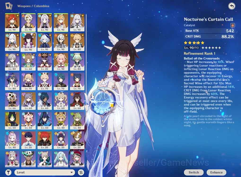Genshin Impact Accounts ASIA|AR58|9Limited+9(*5Weapon)|PremTeam Skirk,Furi image 26