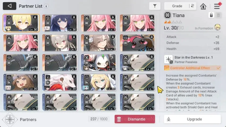 Chaos Zero Nightmare Accounts GLOBAL Lv 35|6 SSR[Tiphera+Sign,Heidemarie,Nine,Yuki,Veronica,Renoa]+10 SR[MikaM2,NiaM4,Etc]|1 5