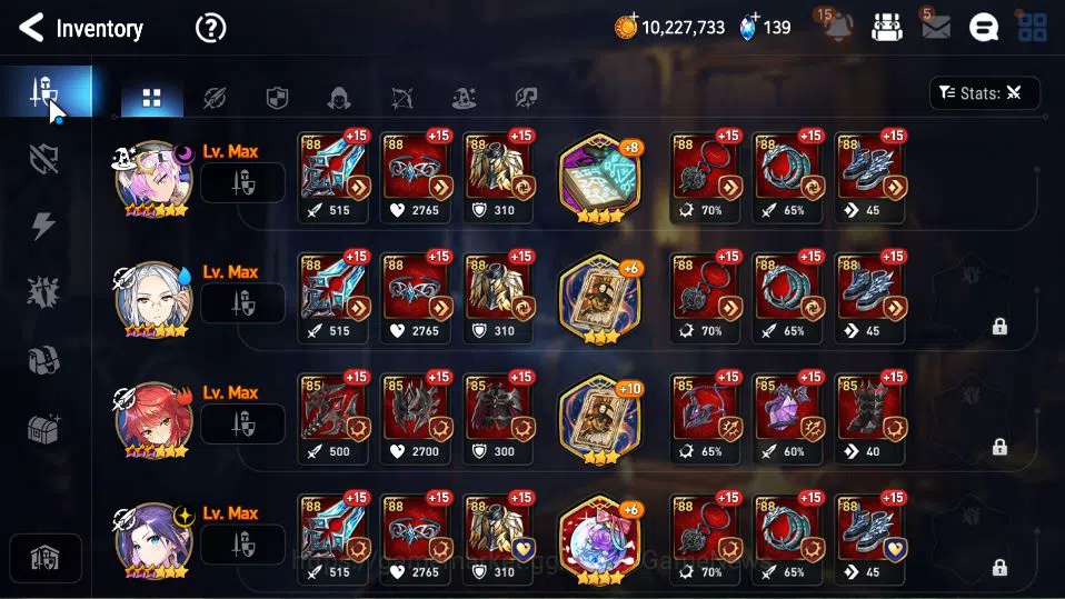 Epic Seven Accounts Starter GLOBAL Unverif|3 ML(C Lilias,F Cecilia,EW Ludwig)+TA Coli,Tenebria,Landy,etc|PoH+Bless ON|2,9K 7