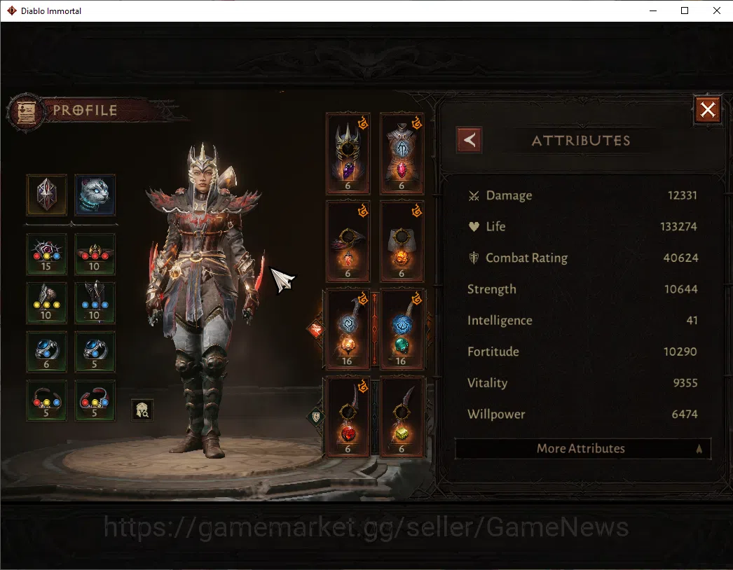 Diablo Immortal Accounts SEA - Izual|CS ON|Lv60(858)|Tempest|CR 40k|Reso 43 image 12
