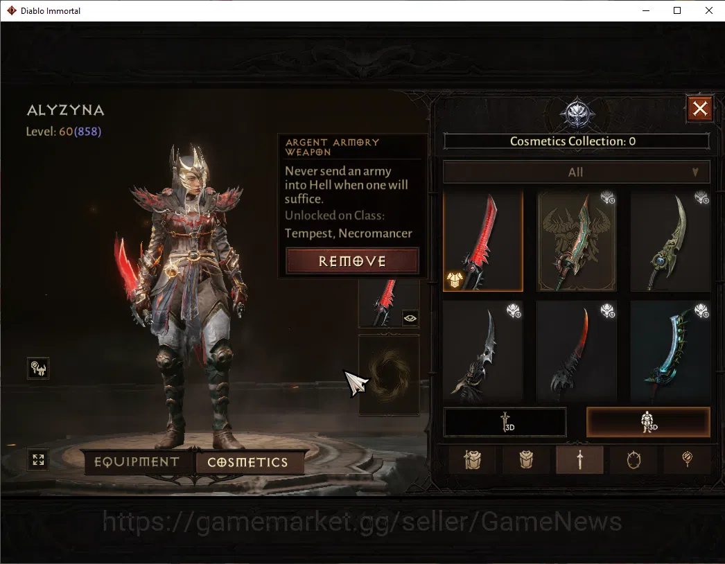 Diablo Immortal Accounts SEA - Izual|CS ON|Lv60(858)|Tempest|CR 40k|Reso 43 image 7