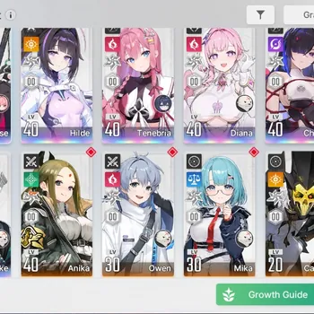 Chaos Zero Nightmare Accounts Global|Lv41|7 SSR [Rossweisse,Hilde,Diana,Chizuru,Tenebria,Hugo,Luke]|9 SR