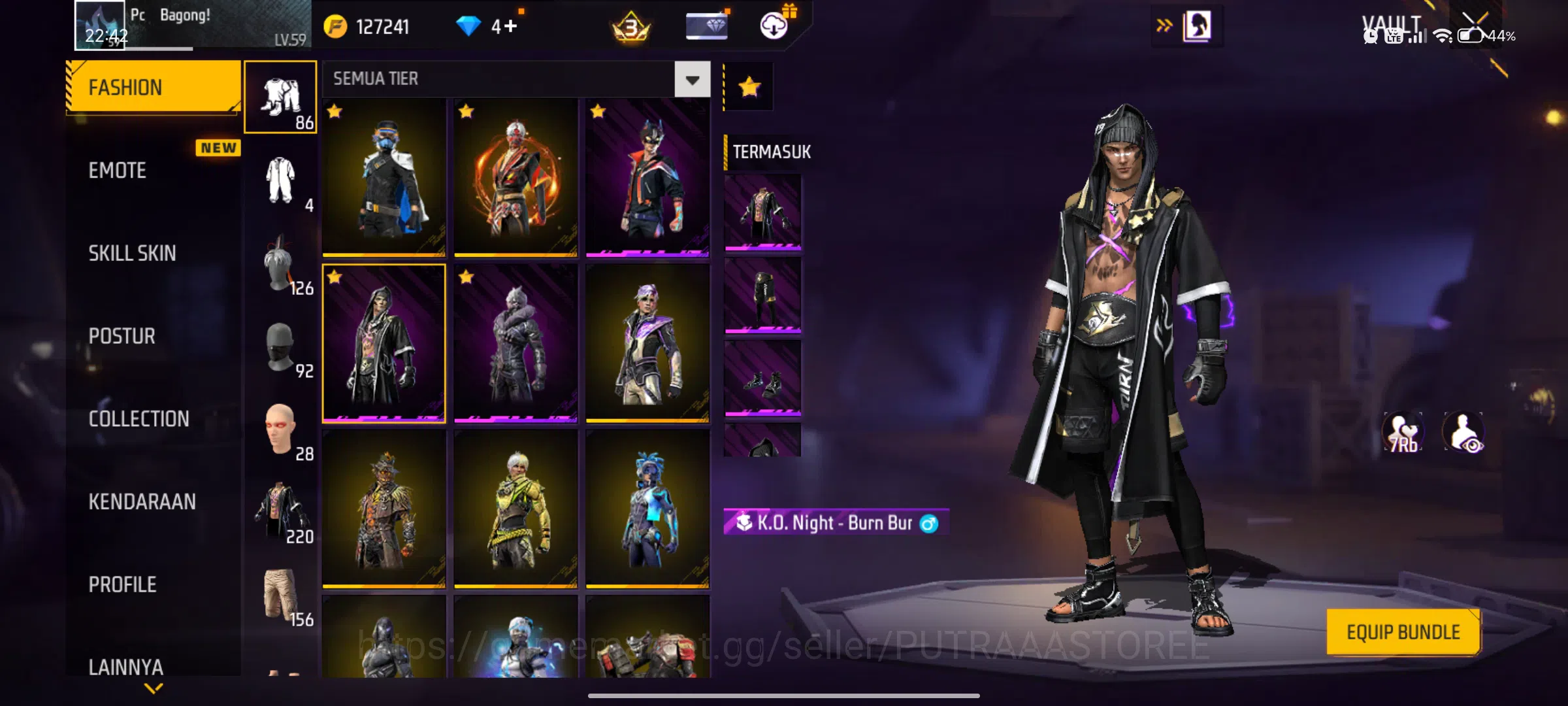 Free Fire Accounts INDONESIA | LOGIN GOOGLE | EMOT LOBY GELAP 1 | EVO image 2