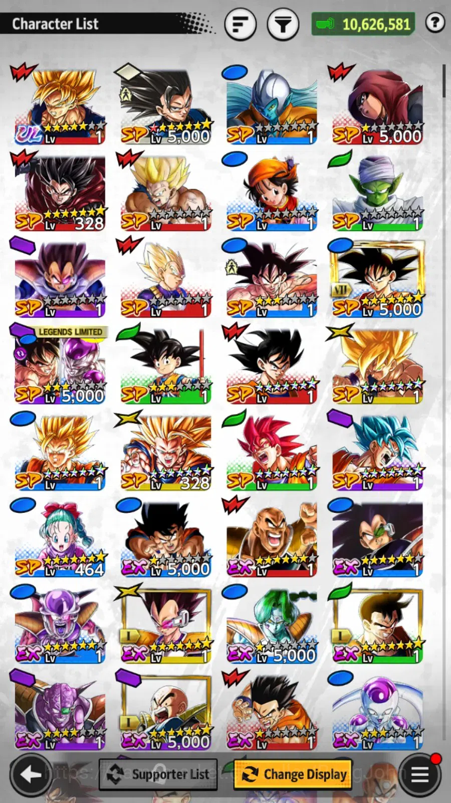 Dragon Ball Legends Accounts High-End Android | Lvl 159 | 10.6M Total Power | 60,092 CC | 1 UL | UL Super Saiyan Goku 1