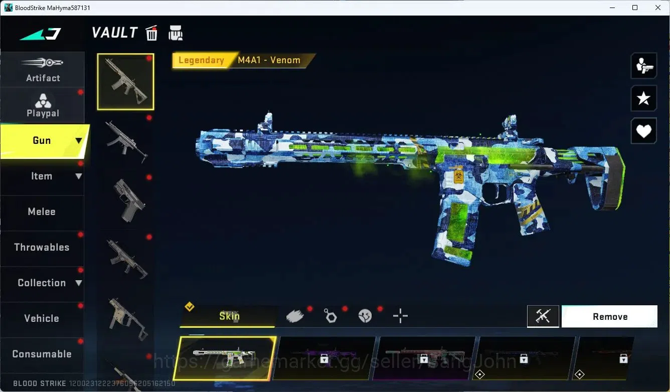 Blood Strike Accounts ASIA| 7DS Oslo Playpal | 2 7DS Collab Guns | 2 BLE image 4