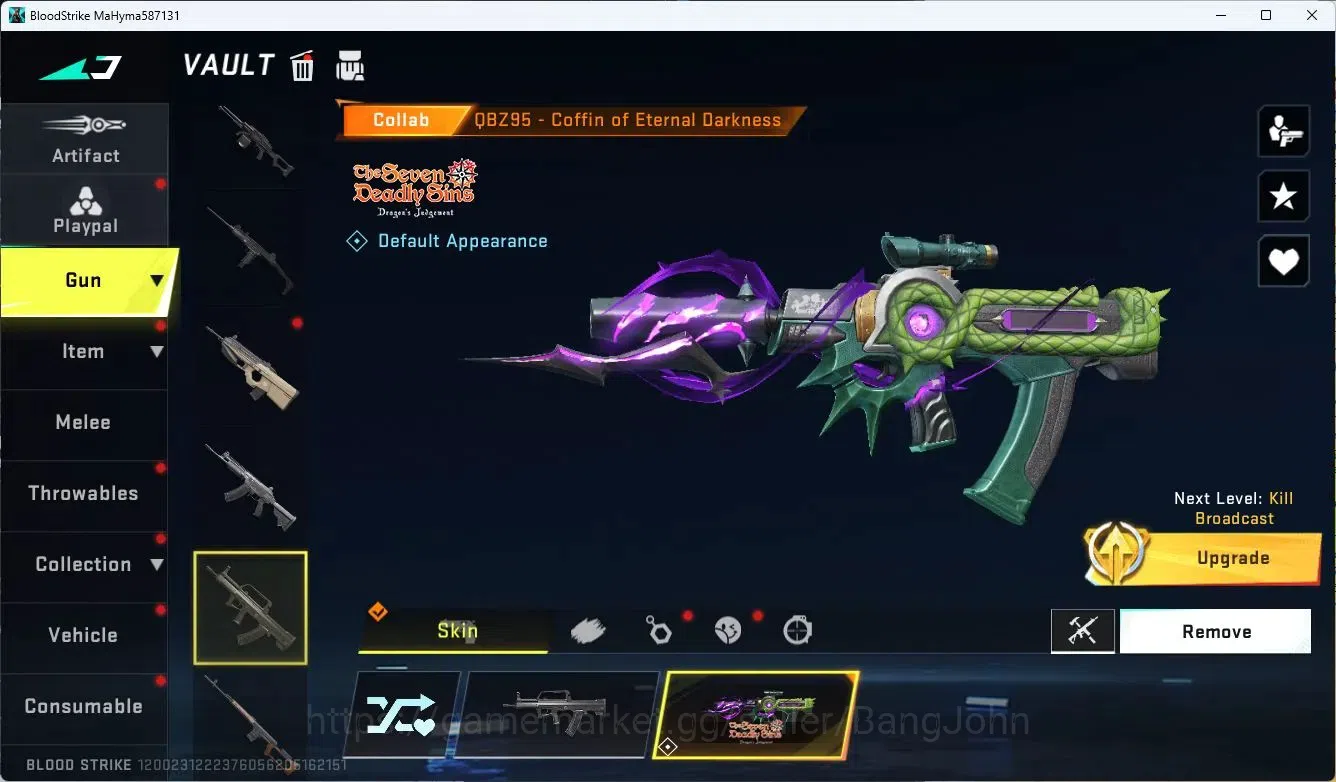 Blood Strike Accounts ASIA| 7DS Oslo Playpal | 2 7DS Collab Guns | 2 BLE image 7