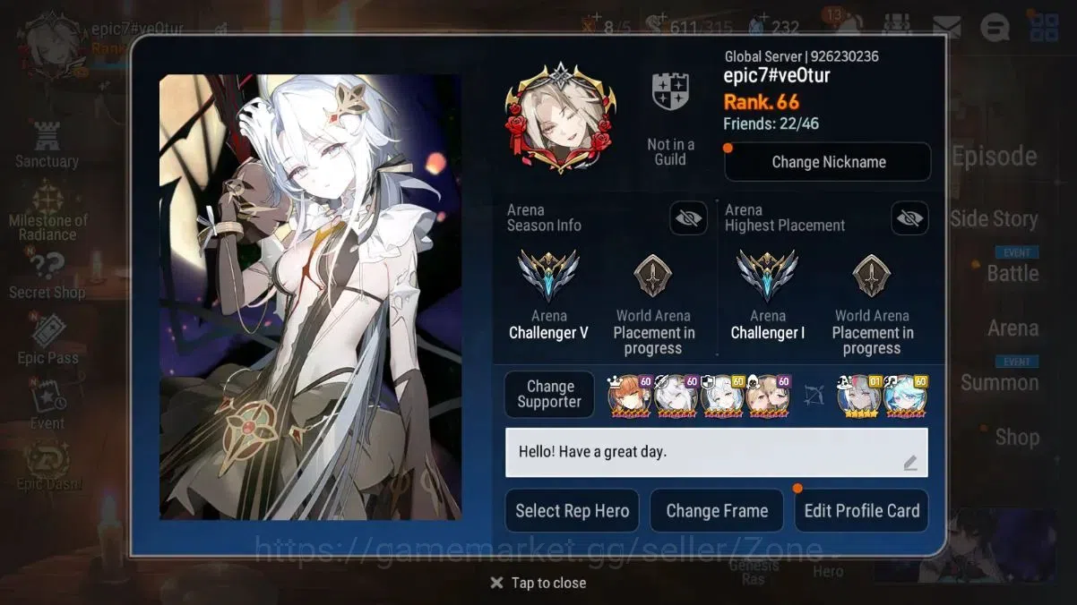 Epic Seven Accounts High-End global|14ML (RnL,Salome,harsetti,Belian Etc.)||PoH+MOH |heather -2|Stove(ES721Z) 1
