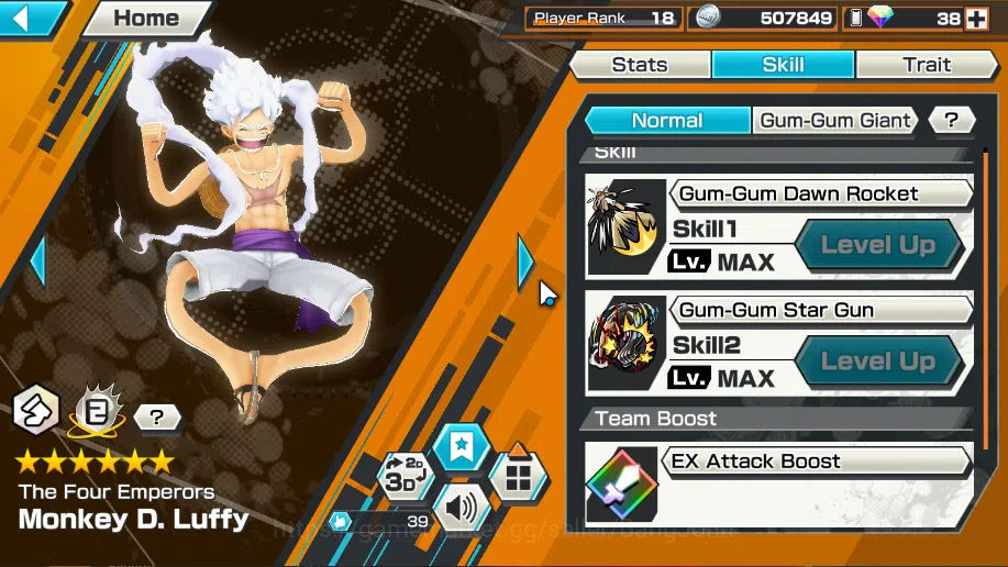 One Piece Bounty Rush Accounts Global | 5 EX | Rank 18 | Zephyr, 4emperor Monkey  image 4