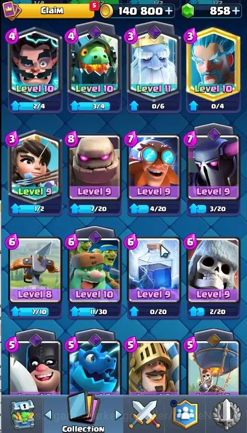 Clash Royale Accounts KTL 11|Trophy 4660|Card 91|1 Hero 2 EVO|5 Champ 16 image 16