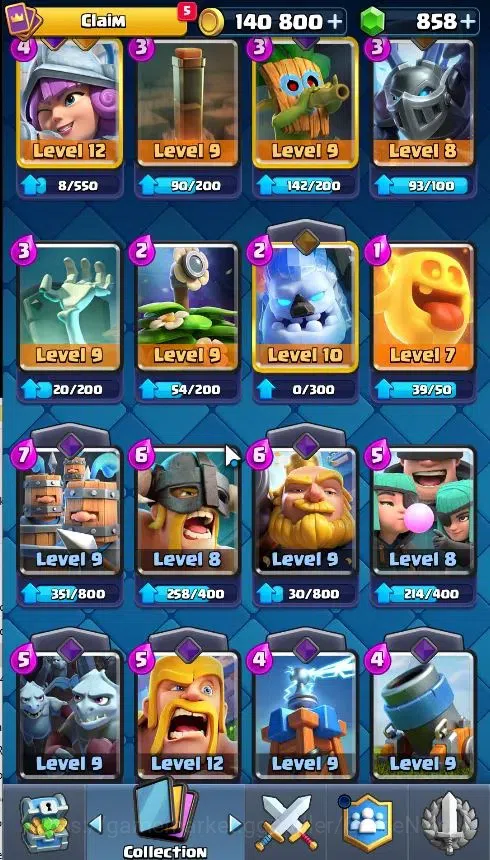 Clash Royale Accounts KTL 11|Trophy 4660|Card 91|1 Hero 2 EVO|5 Champ 16 image 20