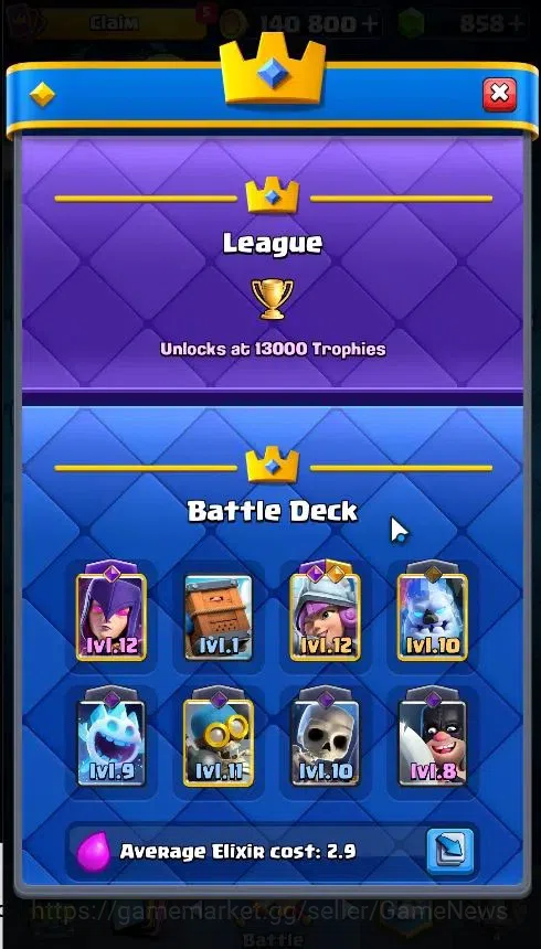Clash Royale Accounts KTL 11|Trophy 4660|Card 91|1 Hero 2 EVO|5 Champ 16 image 5