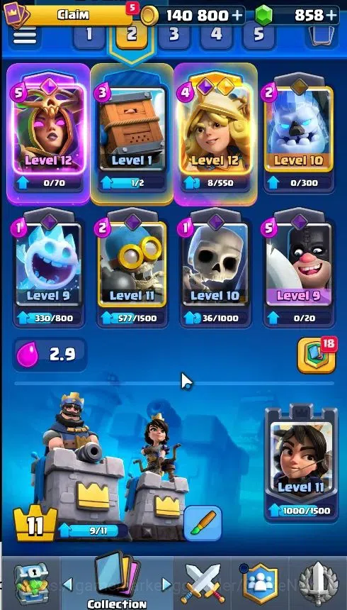 Clash Royale Accounts KTL 11|Trophy 4660|Card 91|1 Hero 2 EVO|5 Champ 16 image 6