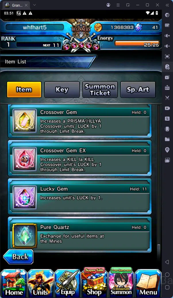 Grand Summoners Accounts [GLOBAL] Rank 1 | 6 Ascend | War Hero Fen | Bunny  image 4