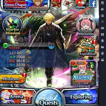 Grand Summoners End-Game [GLOBAL] Rank 1 | 6 Ascend | War Hero Fen | Bunny  image 1