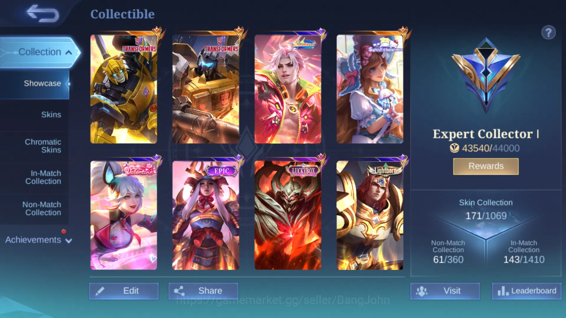 Mobile Legends: Bang Bang Accounts Hero 99 | Skin 171 | Tranformers Xborg | Transfor image 15