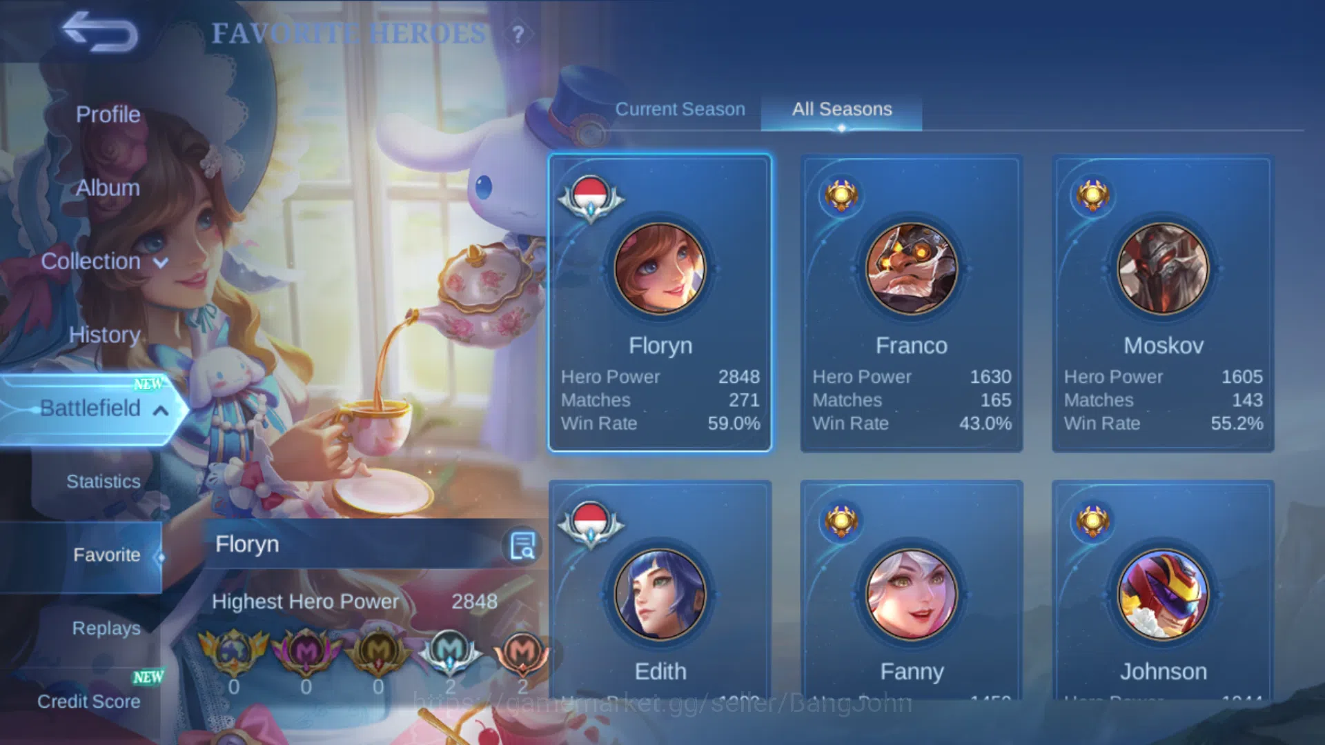 Mobile Legends: Bang Bang Accounts Hero 99 | Skin 171 | Tranformers Xborg | Transfor image 3