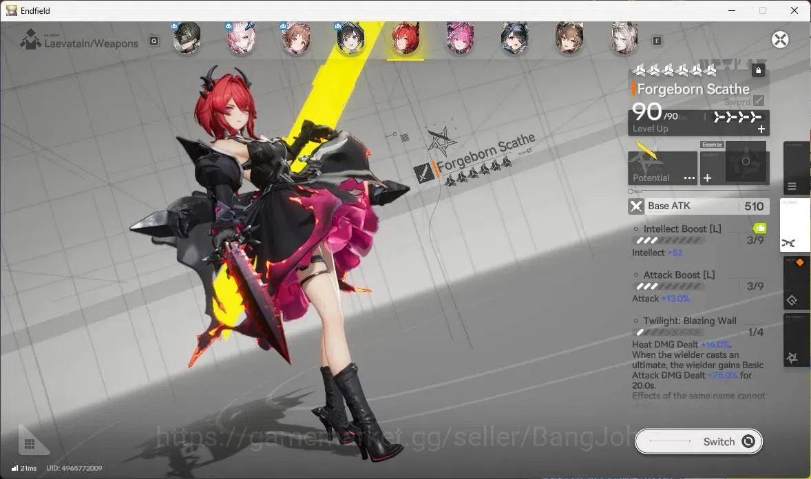 Arknights: Endfield Accounts Asia | Lv 55 | 5 Limit Mi Fu,Laevatain+Sign,Yvonne image 3