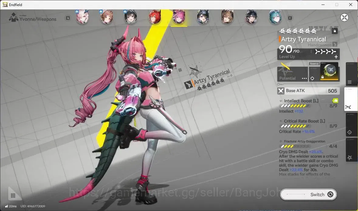 Arknights: Endfield Accounts Asia | Lv 55 | 5 Limit Mi Fu,Laevatain+Sign,Yvonne image 4