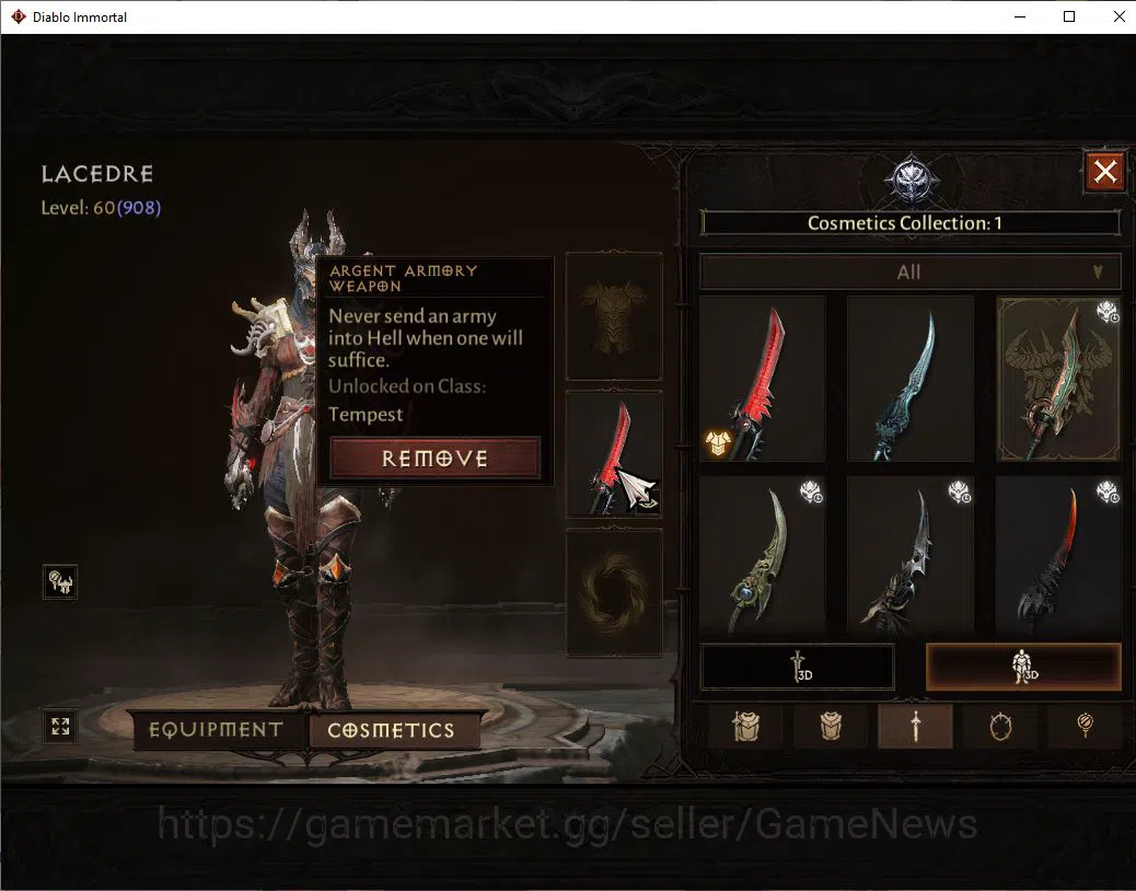 Diablo Immortal Accounts SEA-ANU|Change Server ON|Lv60(908)|Tempest|CR 40K| image 8