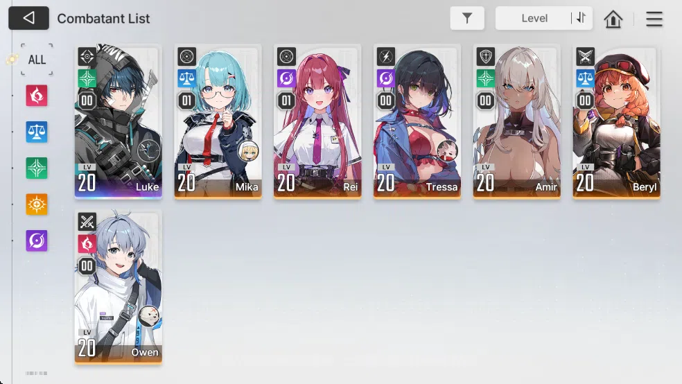 Chaos Zero Nightmare Accounts Global Verif|Lv13| 3,5k Crystal|1 SSR(Luke)6SR(Rei image 3