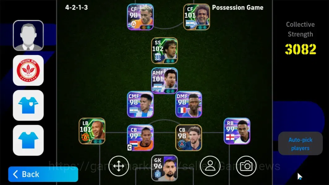 eFootball Accounts Android|Epic Gabriel Batistuta,Raul,Mikael Silvest image 1