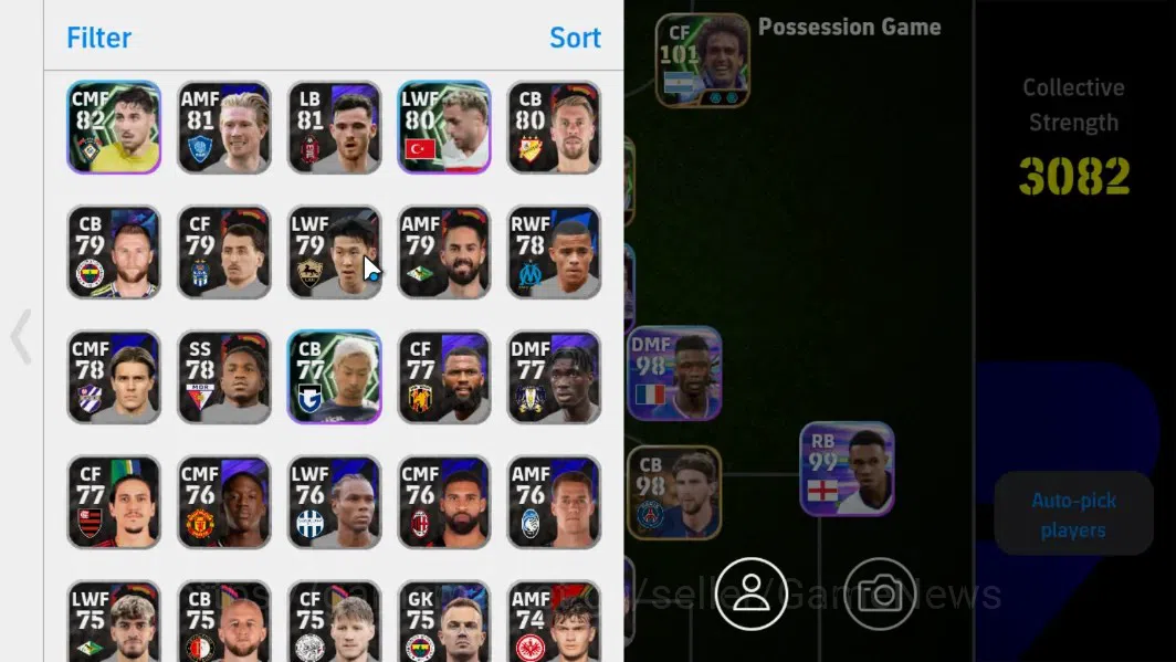 eFootball Accounts Android|Epic Gabriel Batistuta,Raul,Mikael Silvest image 3